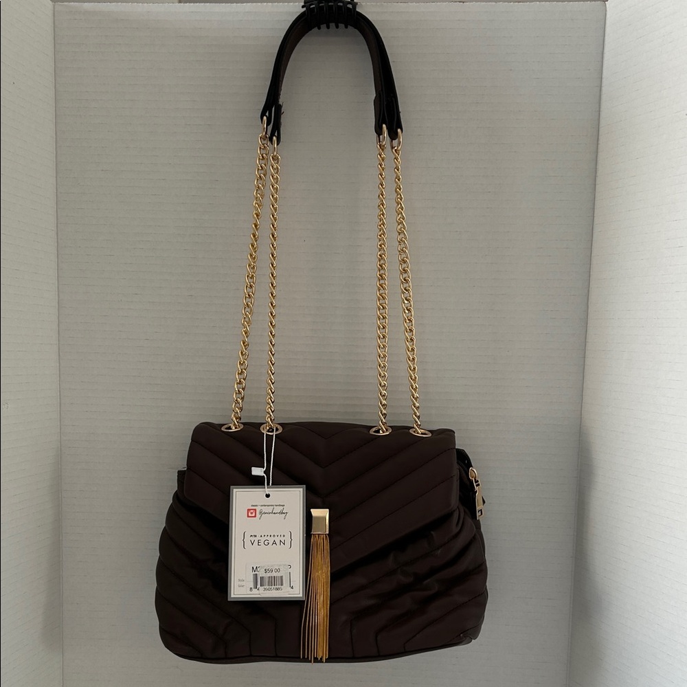 Jen & Co.  Quilted Shoulder Bag with Gold Chain NEW, M2598 ESP